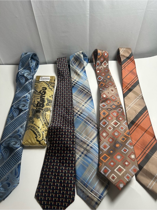 Stacy Adams Other - Assorted Men's Necktie Pack - Blue, Black, Tan, Orange, Brown 6ct.
